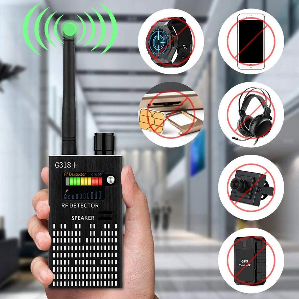 Spy Signal Bug Detector, HF Detector, Hidden Camera, Laser Lens, GSM GPS Device Finder by Bowlift