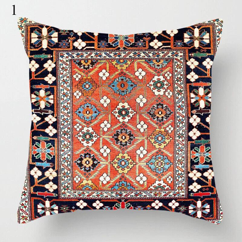 Ethnic Boho Mandala Print Linen Throw Pillow Case Sofa Cushion Cover Home Decor# Bowlift by Bowlift