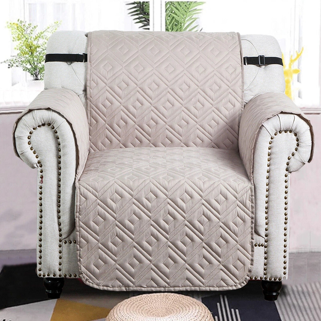 Quilted Sofa Cover Pet Protector Throw Waterproof Sofa Slip Covers 1/2/3 Settee Bowlift by Bowlift