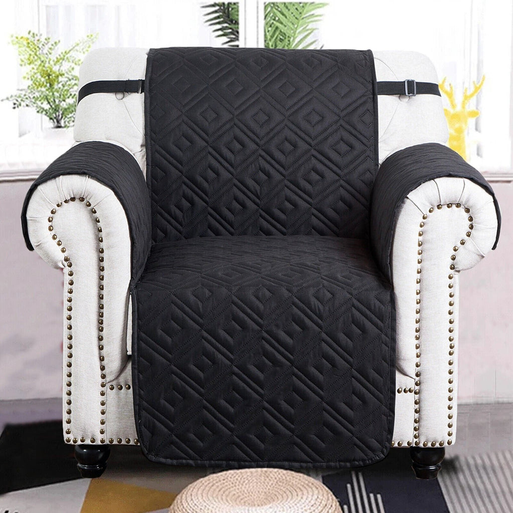 Quilted Sofa Cover Pet Protector Throw Waterproof Sofa Slip Covers 1/2/3 Settee Bowlift by Bowlift
