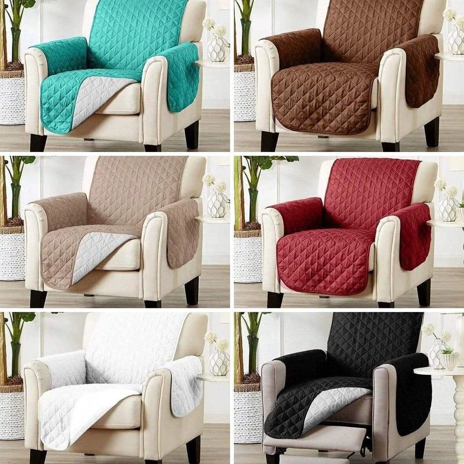1/2/3 Seater Pet Sofa Protector Cover Quilted Couch Covers Lounge Slipcover Bowlift by Bowlift