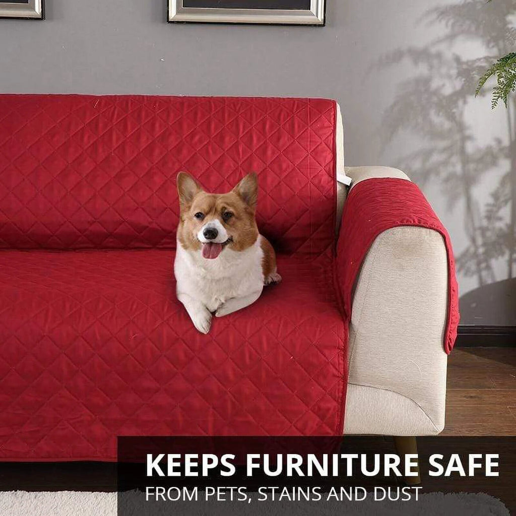 1/2/3 Seater Pet Sofa Protector Cover Quilted Couch Covers Lounge Slipcover Bowlift by Bowlift