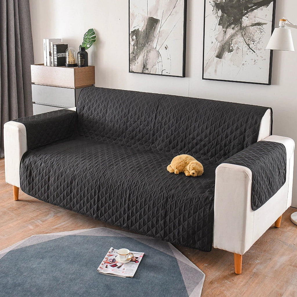 1/2/3 Seater Pet Sofa Protector Cover Quilted Couch Covers Lounge Slipcover Bowlift by Bowlift