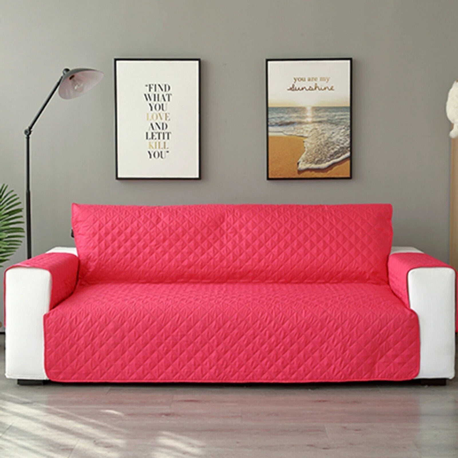 1/2/3 Seater Pet Sofa Protector Cover Quilted Couch Covers Lounge Slipcover Bowlift by Bowlift
