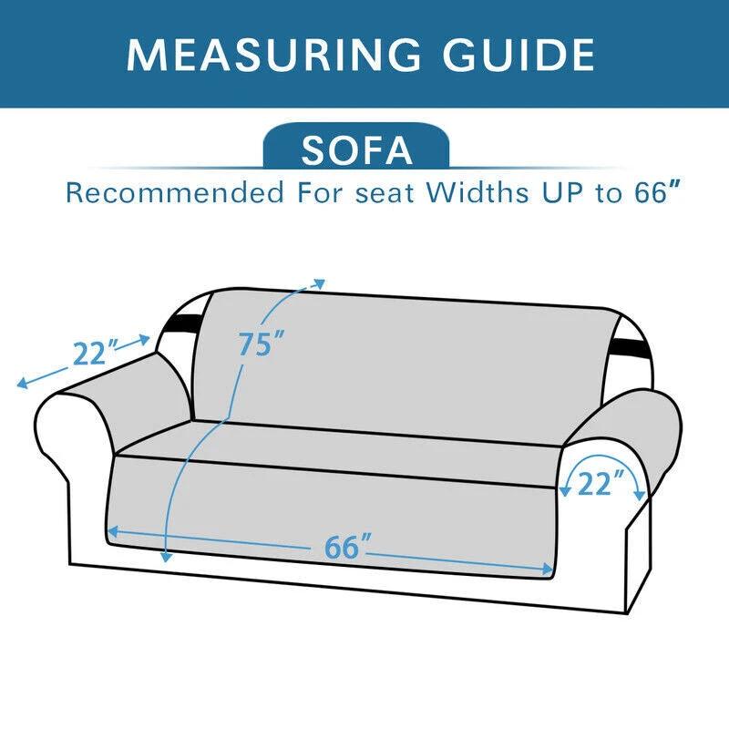 Quilted Sofa Cover Pet Protector Throw Waterproof Sofa Slip Covers 1/2/3 Settee Bowlift by Bowlift