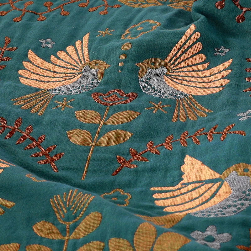 Premium Reversible Scandinavian Bird Throw Blanket - Extra Soft Bowlift by Bowlift