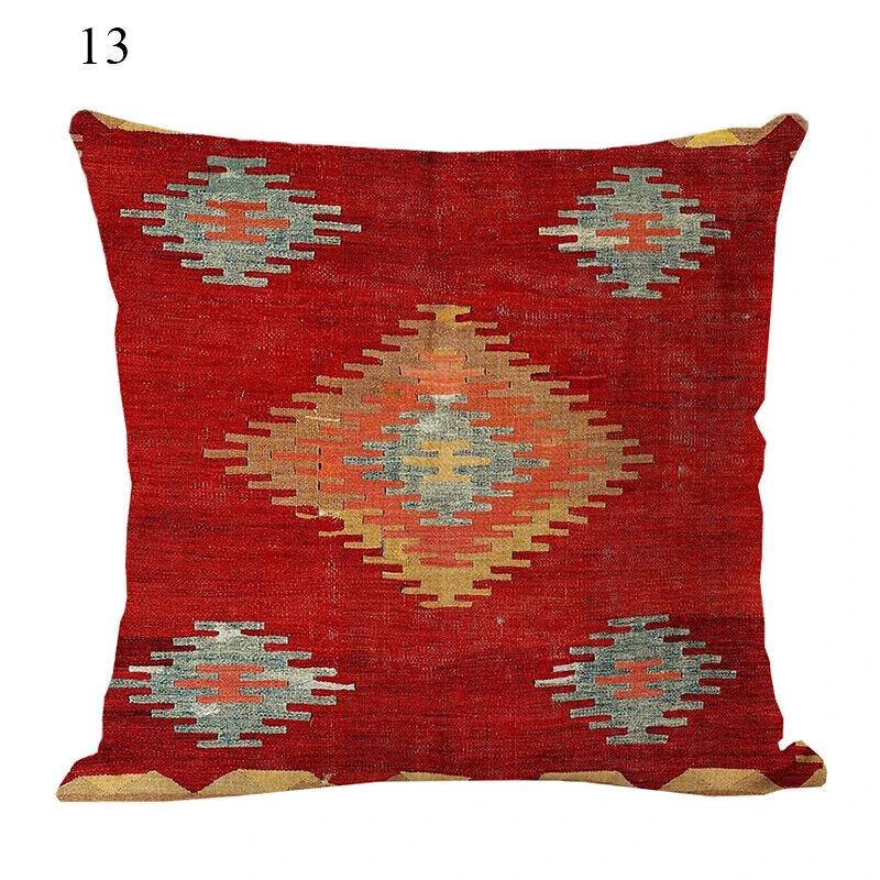 Ethnic Boho Mandala Print Throw Pillow Case Sofa Cushion Cover Home Decor Bowlift by Bowlift