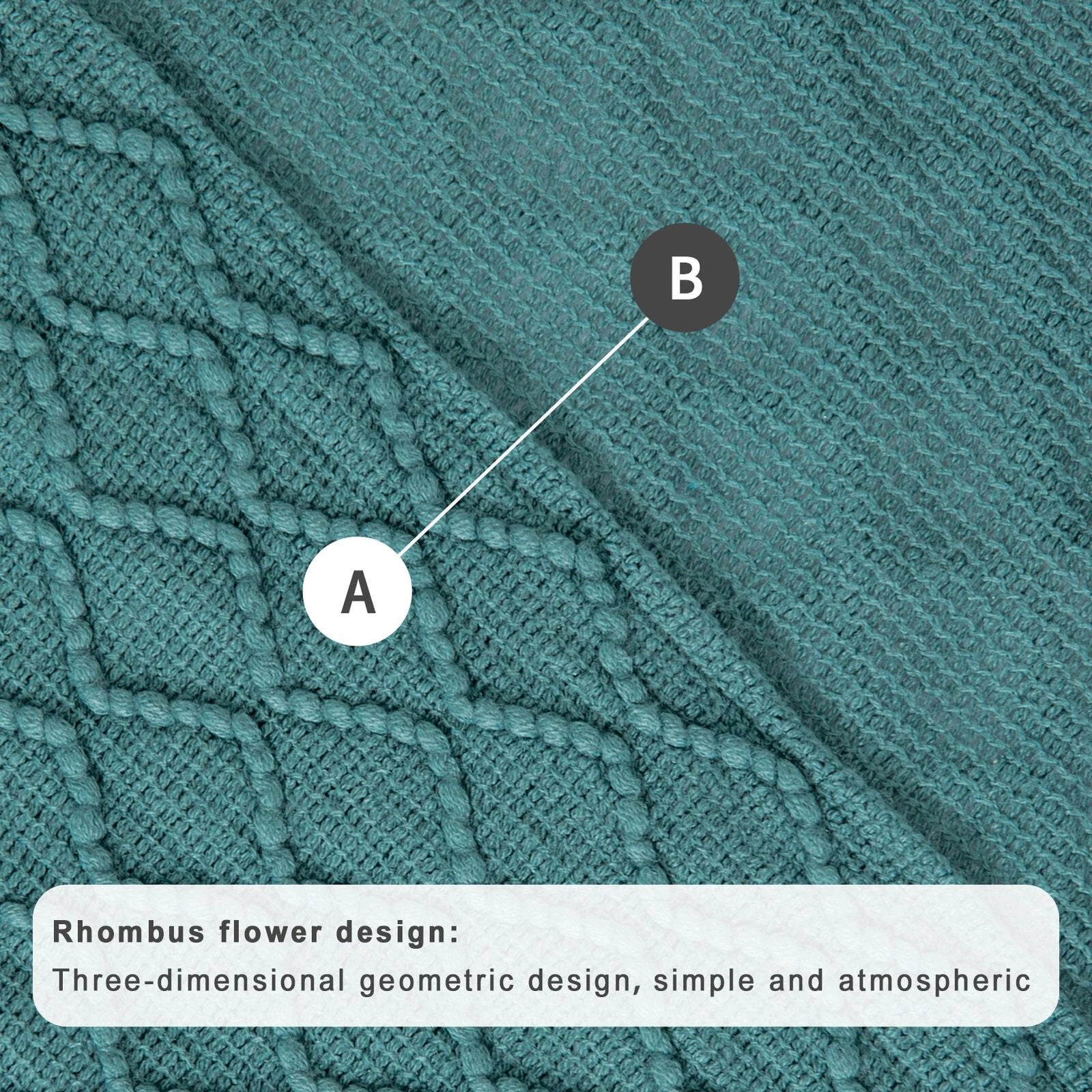Boho Knit Blanket Throw Tassel Plaid Travel Throw Large Blankets For Sofa Bed Bowlift by Bowlift