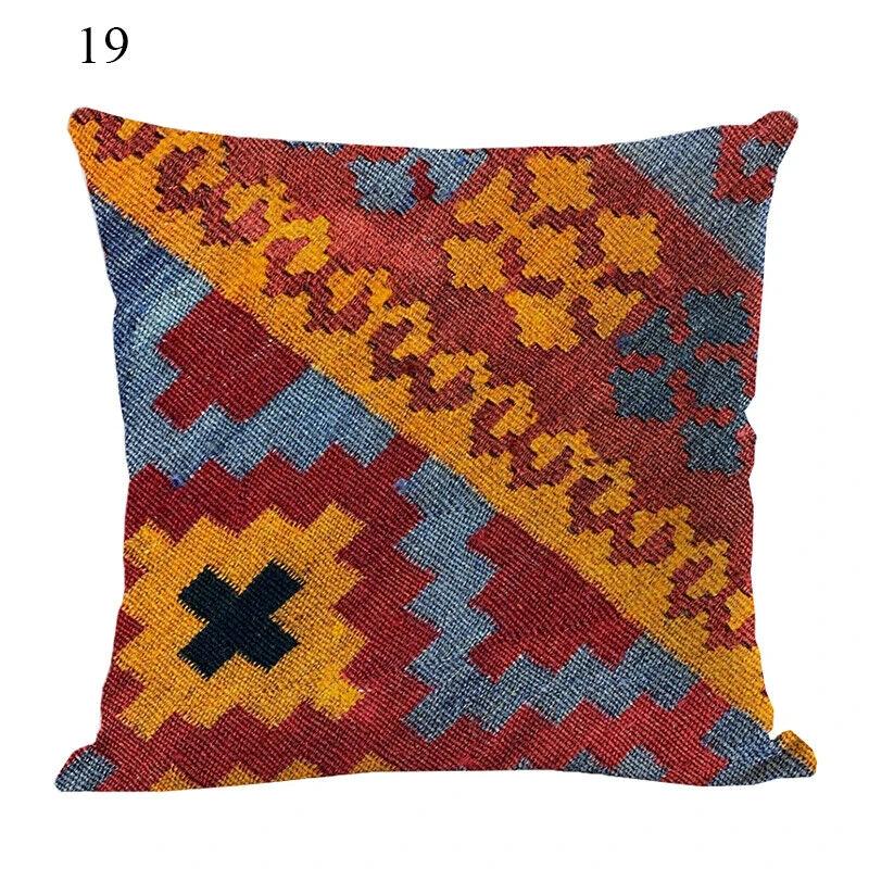 Ethnic Boho Mandala Print Throw Pillow Case Sofa Cushion Cover Home Decor Bowlift by Bowlift