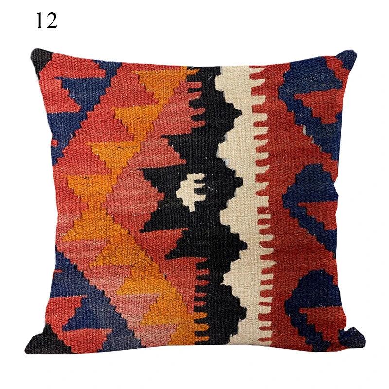 Ethnic Boho Mandala Print Throw Pillow Case Sofa Cushion Cover Home Decor Bowlift by Bowlift