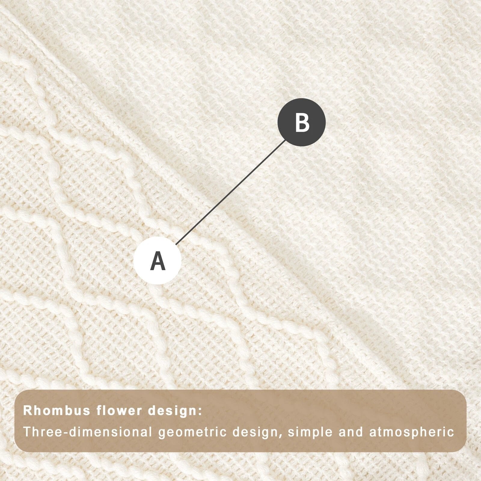 Boho Knit Blanket Throw Tassel Plaid Travel Throw Large Blankets For Sofa Bed Bowlift by Bowlift