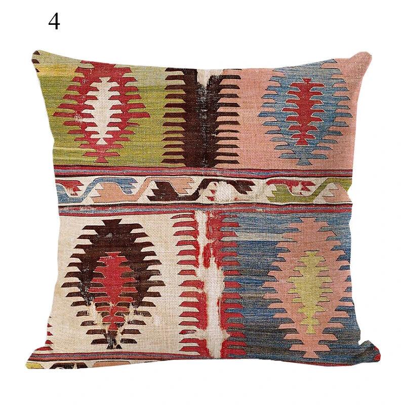 Ethnic Boho Mandala Print Throw Pillow Case Sofa Cushion Cover Home Decor Bowlift by Bowlift