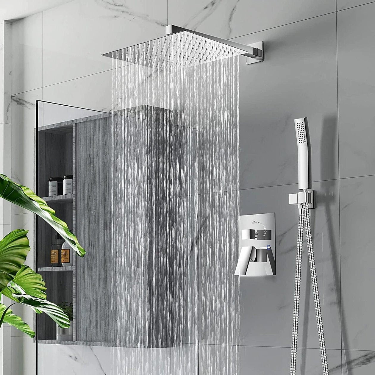 Thin Wall-Mounted Shower Head Bowlift by Bowlift