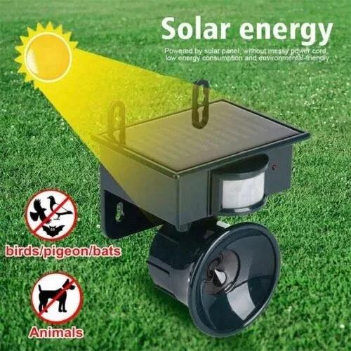 Bird deterrent and scarecrow with motion sensor for outdoor use by BowLift