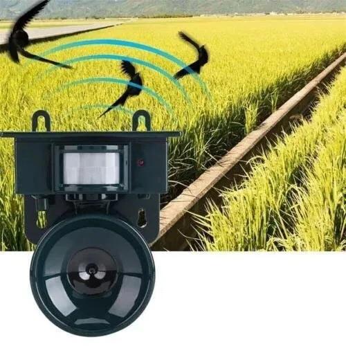Bird deterrent and scarecrow with motion sensor for outdoor use by BowLift