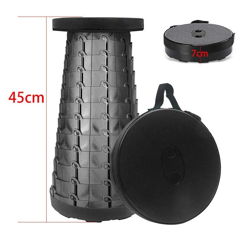 Folding Stool Seat Portable Retractable Telescopic Camping Fishing Travel Chairs Bowlift by Bowlift