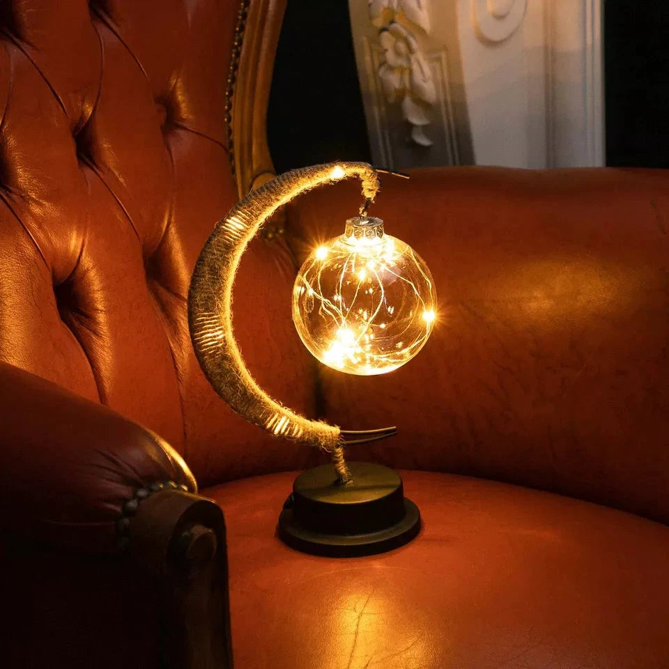 LED Lunar Lamp - Enchanted Moon Night Light for Bedroom, Nursery & Home Decor by BowLift
