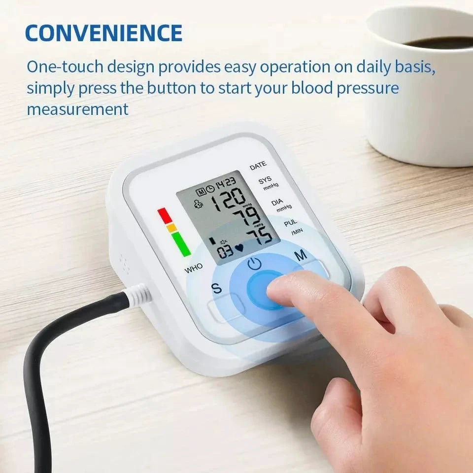 Digital Blood Pressure Monitor | Fully Automatic, Intellisense Technology & Memory Function for Home and Travel Use by BowLift
