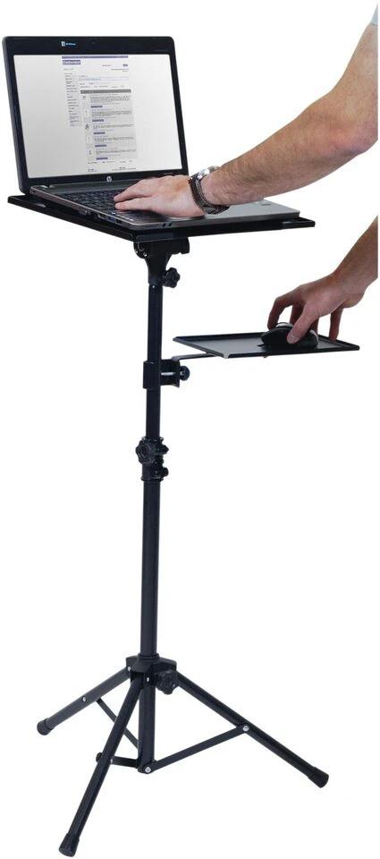 Adjustable Folding Laptop Table Stand with detachable tyres and 2 Trays for Comfort everywhere Bowlift by Bowlift
