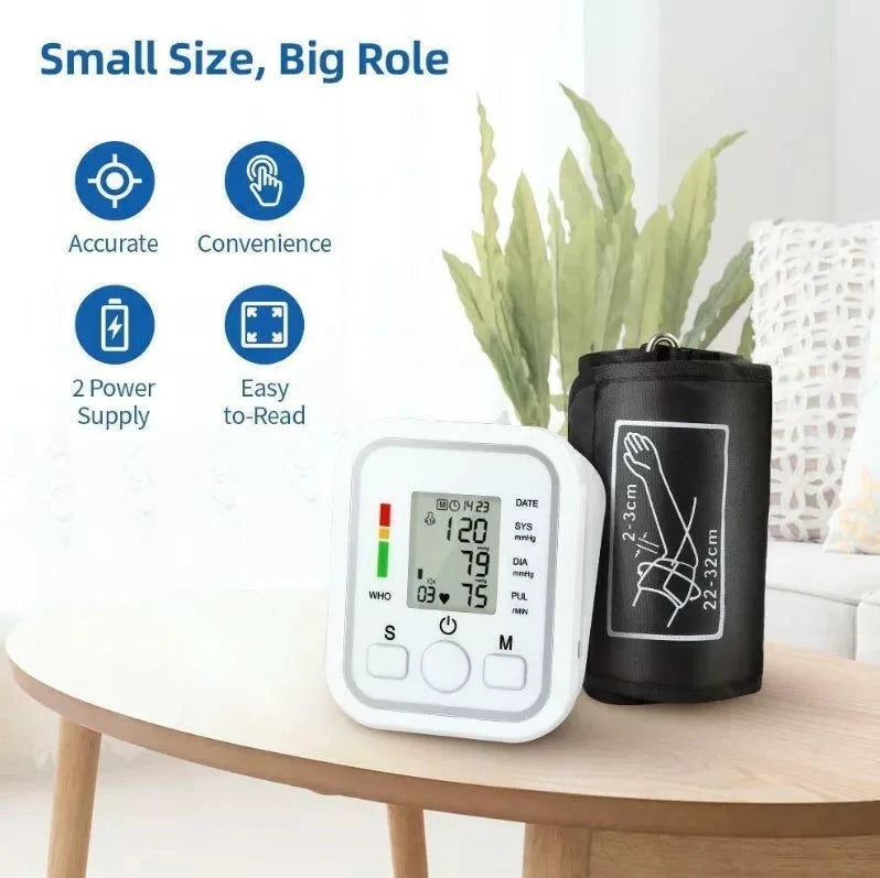 Digital Blood Pressure Monitor | Fully Automatic, Intellisense Technology & Memory Function for Home and Travel Use by BowLift