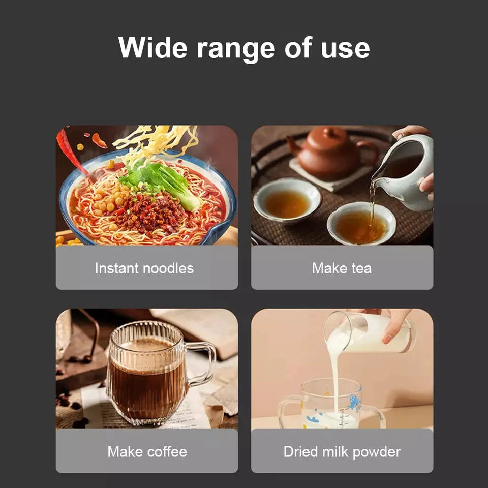 Electric Kettle | 1.8L, 3000W, Rapid Boil, Auto Shut-Off & Borosilicate Glass for Tea, Coffee & Instant Meals by BowLift