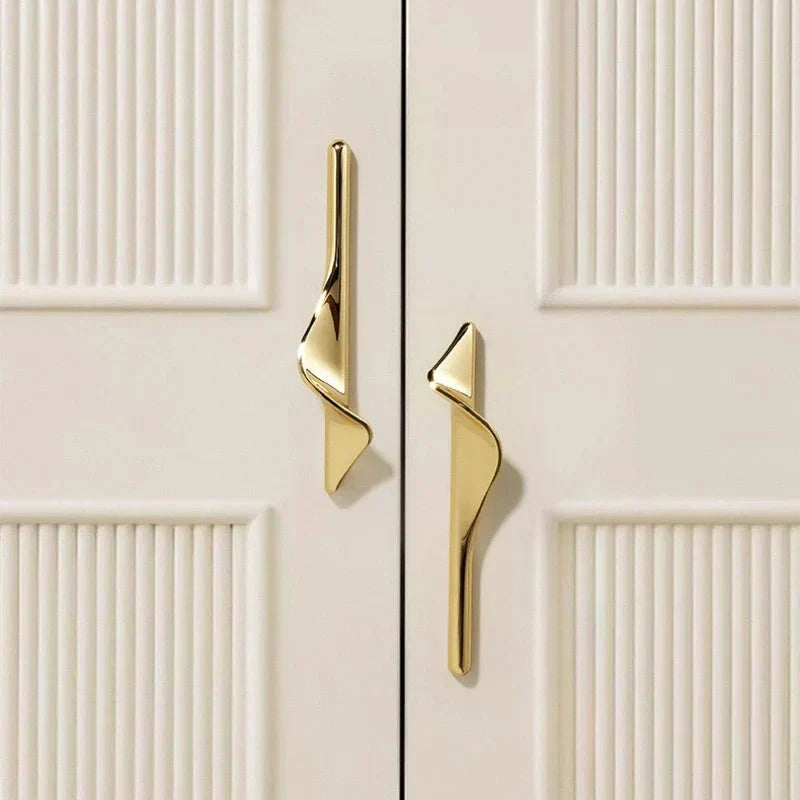 S-Shaped Luxury Cabinet Handles Modern Artistic Door and Drawer Pulls by Bowlift