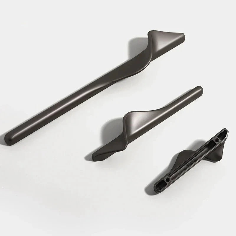 S-Shaped Luxury Cabinet Handles Modern Artistic Door and Drawer Pulls by Bowlift