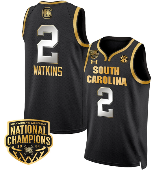 Ashlyn Watkins Jersey #2 South Carolina Gamecocks Basketball 2024 National Champions All Stitched by My store basketball