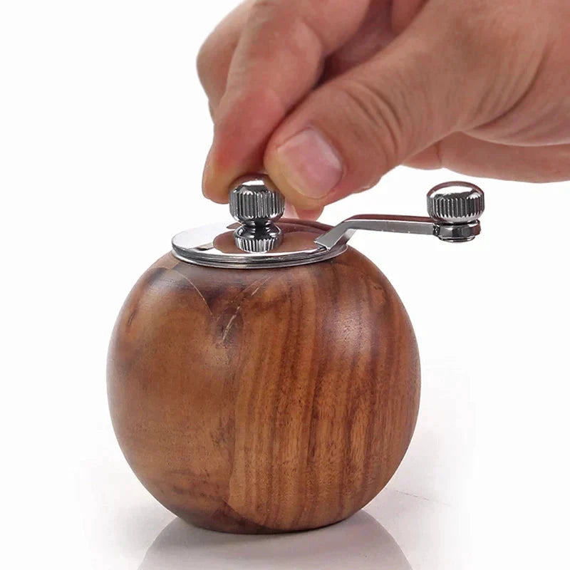 Salt and Pepper Mills Wood Pepper Grinders With Adjustable Coarseness by Bowlift