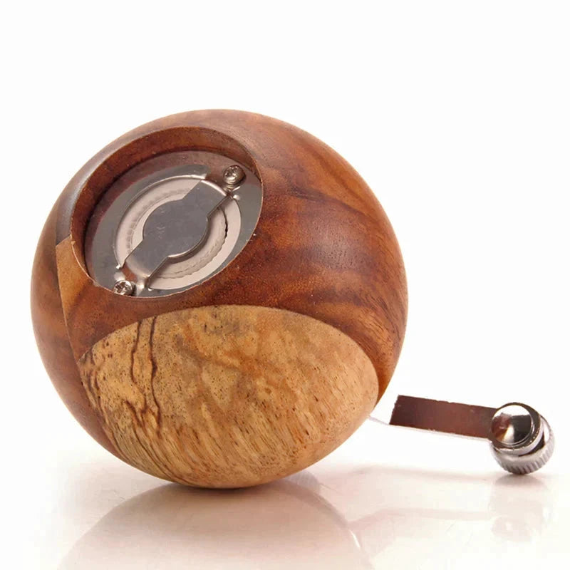Salt and Pepper Mills Wood Pepper Grinders With Adjustable Coarseness by Bowlift