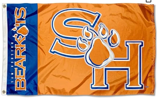 Sam Houston State Bearkats SHSU University Large College Flag -3x5 ft by flagsshop
