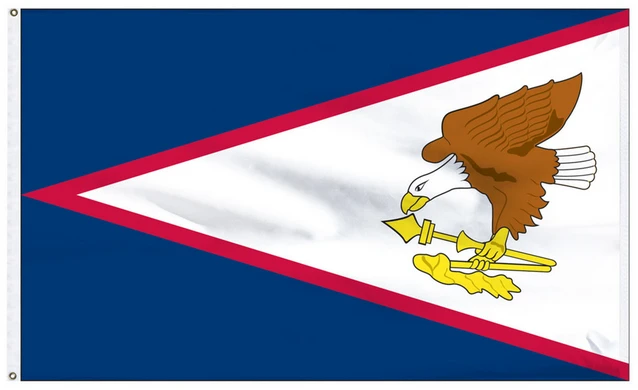 Samoa Flag -3x5 FT Banner-100% polyester-2 Metal Grommets by flagsshop
