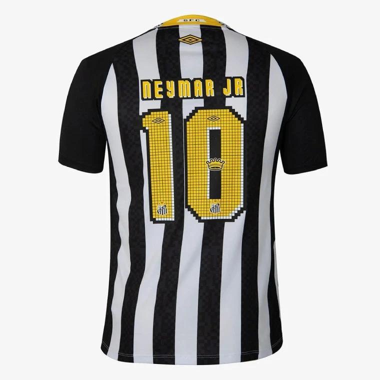 Santos FC 2025-26 Away Neymar Jr 10 Jersey -Black by Soccer Jersey