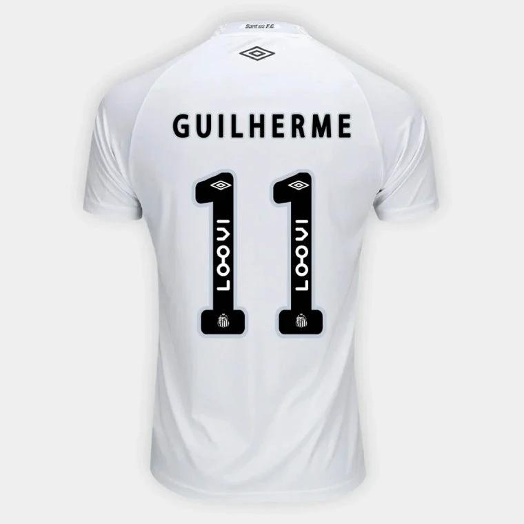 Santos FC GUILHERME 11 Home 2025-26 Jersey – White by Soccer Jersey