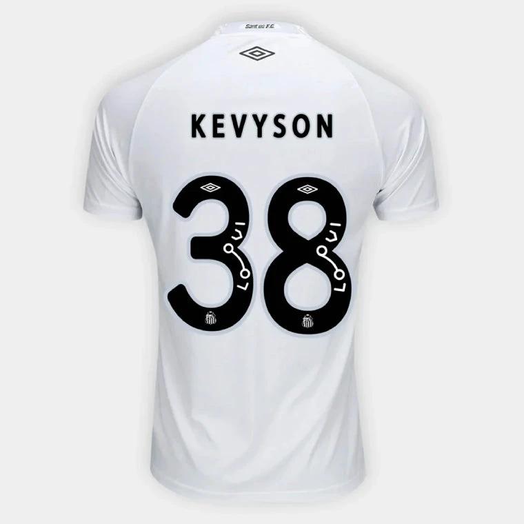 Santos FC KEVYSON 38 Home 2025-26 Jersey – White by Soccer Jersey