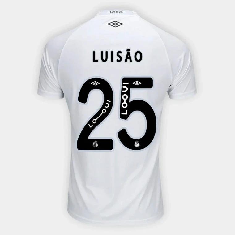 Santos FC LUISAO 25 Home 2025-26 Jersey – White by Soccer Jersey