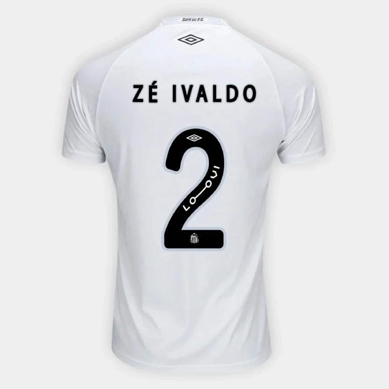 Santos FC ZE IVALDO 2 Home 2025-26 Jersey – White by Soccer Jersey