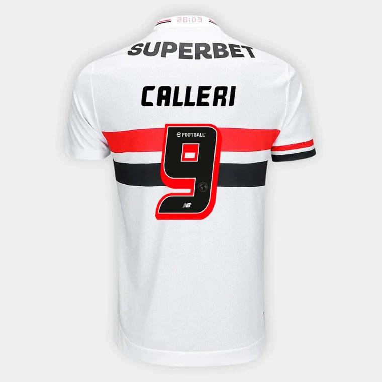 Sao Paulo FC CALLERI 9 Home 2025-26 Jersey – White by Soccer Jersey