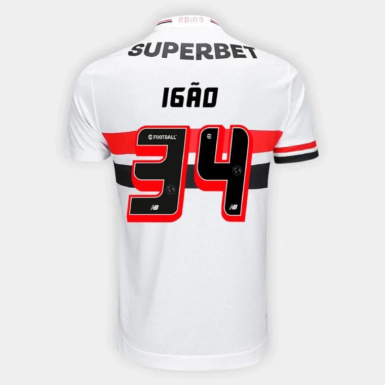 Sao Paulo FC IGAO 34 Home 2025-26 Jersey – White by Soccer Jersey