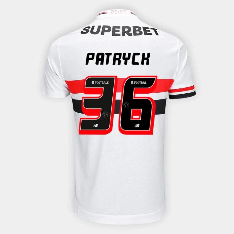 Sao Paulo FC PATRYCK 36 Home 2025-26 Jersey – White by Soccer Jersey