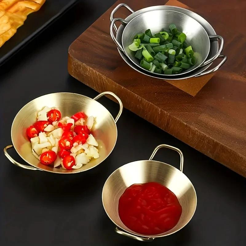 Sauce Dipping Bowl Stainless Steel Dipping Cups Round Sauce Dishes by Bowlift