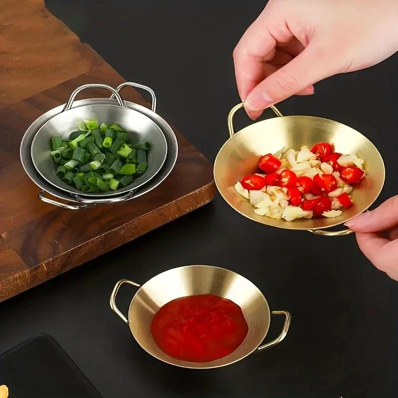 Sauce Dipping Bowl Stainless Steel Dipping Cups Round Sauce Dishes by Bowlift