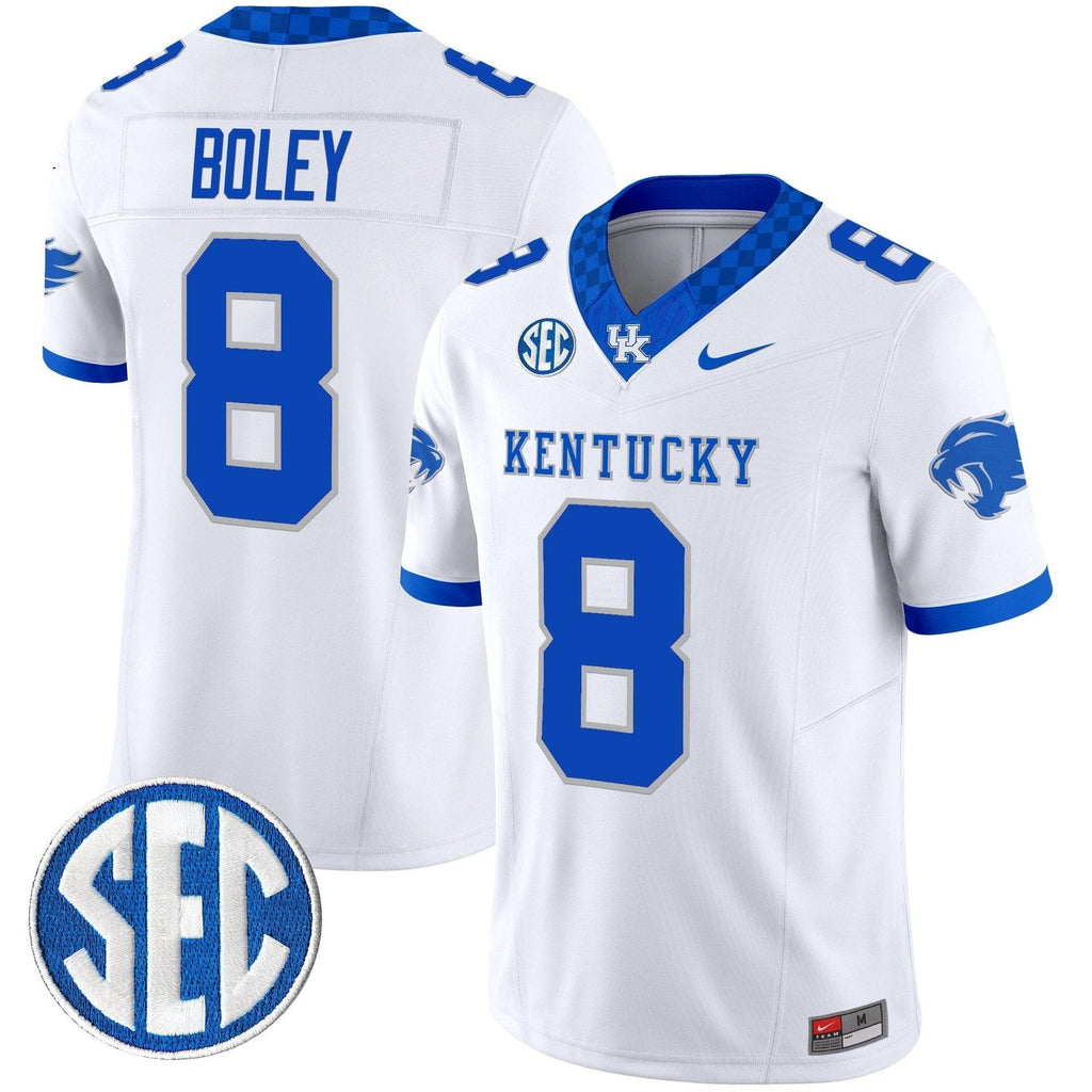 Cutter Boley Jersey #8 Kentucky Wildcats 2025 Limited Stitched White by My Store