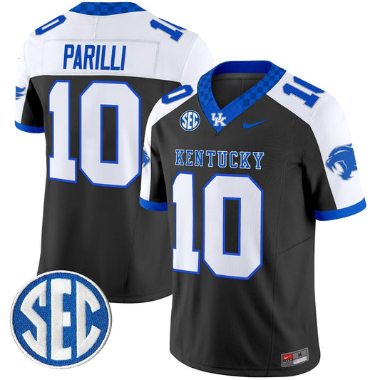 Babe Parilli Jersey #10 Kentucky Wildcats 2025 Limited Stitched Black Alternate by My Store