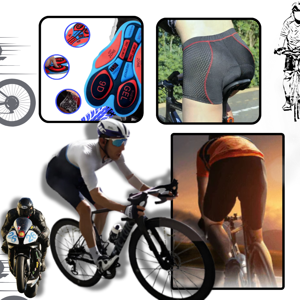 Seamless Padded Cycling Shorts by BowLift