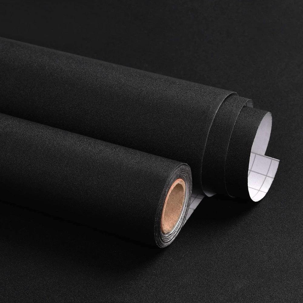 Self-adhesive Film Black Thickened Kitchen Cabinet Sticker Matt by Bowlift