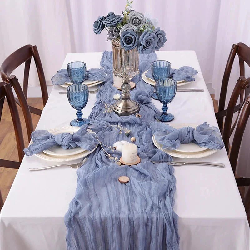 Set of 50 Gauze Cheesecloth Napkin Dinner Cloth Napkins Wrinkled Cloth by Bowlift