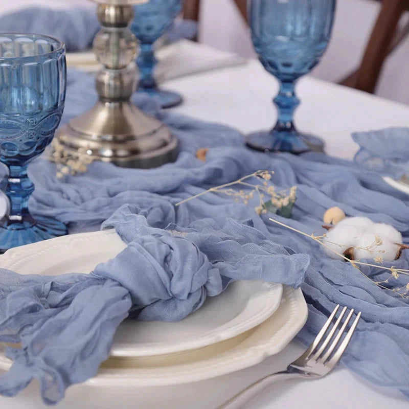 Set of 50 Gauze Cheesecloth Napkin Dinner Cloth Napkins Wrinkled Cloth by Bowlift