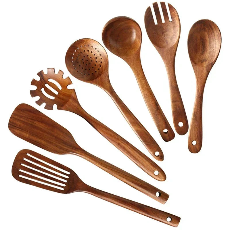 EcoChef - Teak Wood Dinnerware Set Bowlift by Bowlift