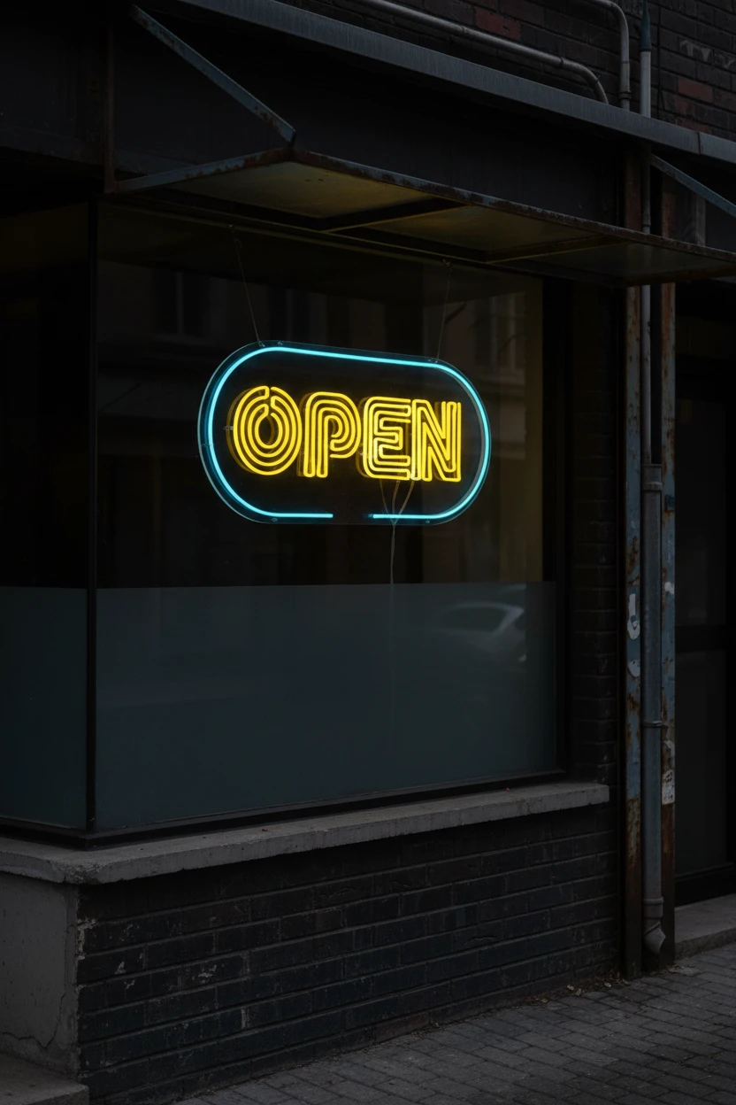 Custom Open Neon Sign for Shop Decor Wall Decor Art by Neonchics